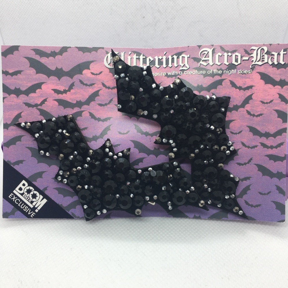 Sparkly Bat 🦇 Hair Clips- set of 2